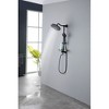Matte Black Shower Kit: Rainfall and Handheld, Slider, Dish - 3 of 4