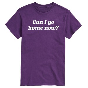 Men's - Instant Message - Funny Can I Go Home Now Short Sleeve Graphic T-Shirt - 1 of 4