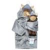 Hudson Baby Infant Boys Plush Bathrobe and Toy Set, Winter Moose, One Size - 2 of 4