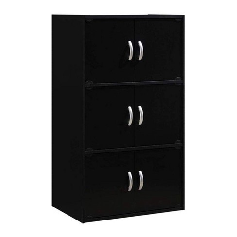 Ram Quality Products Prestige Utility 3 Shelf Lockable Storage Cabinet, Black