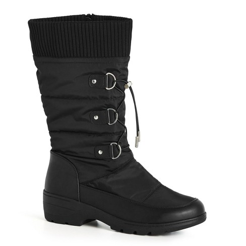 Wide fit waterproof sale snow boots