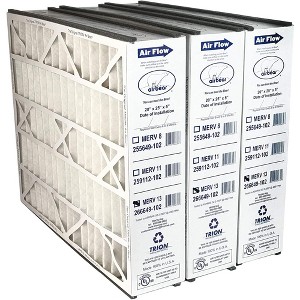 Trion Air Bear 20x25x5 Air Filter, MERV 13 Furnace AC Air Filter Replacement, for Air Purifier Systems, Actual Size (4.94 x 24.25 x 19.75 in), 3 Pack - 1 of 4