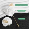 Unique Bargains Ribbon Alloy Outdoor Irregular Flower Lapel Pin 24 Pcs - 2 of 4