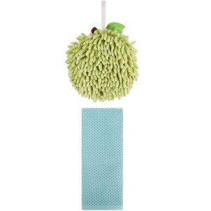 REGALWOVEN Solid Soft Absorbent Bathroom Hand Towels for Home Decor 6" x 6"/13" x 30" 2 Pcs - 1 of 4