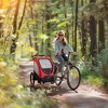 Aosom Bike Trailer for Kids 3 In1 Foldable Child Jogger Stroller Baby Stroller Transport Carrier Rubber Tires Kid Bicycle Trailer - 3 of 4