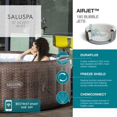 Bestway SaluSpa St Moritz AirJet Inflatable Hot Tub - Thumbnail 3