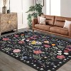 Fulvari Colorful Color Floral Door Mat Indoor Entrance Non-Slip Soft Oriental Vintage Carpet Kitchen Entryway Bedroom Corridors Indoor - 3 of 4