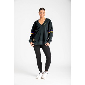 NFL Minnesota Vikings Women's Dark Champion V-Neck Tunic - 1 of 4