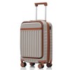 Whisen 3-Piece Luggage Sets, 20"/24"/28" ABS Hard shell Luggage with Spinner Wheels, front opening design - 2 of 4