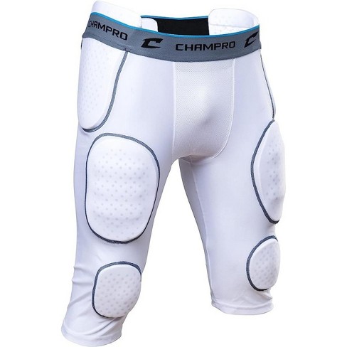 Champro Adult Bull Rush 5 Pad Football Girdle MD Charcoal | Black