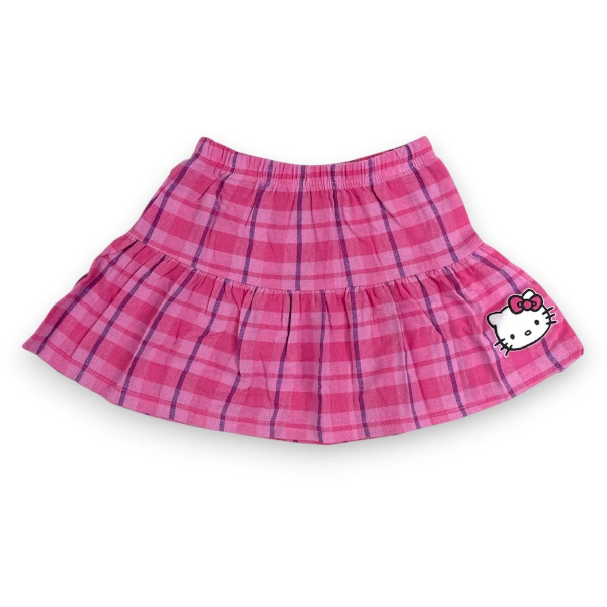 Hello Kitty Little Girls’ 2-Piece Sweatshirt & Plaid Flannel Skirt Set - thumbnail 3