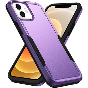 Entronix Case Compatible with iPhone 12/12 Pro - Soft-Touch Dual-Layer Sleek Cover - 1 of 4