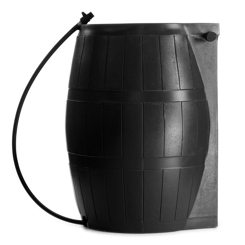 FCMP Outdoor RC4000 50 Gallon Heavy Duty Outdoor Home Rain Water Catcher Barrel Container Bin with Spigots and Mesh Screen, 4 of 8