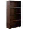 ORRD 60 inch Bookshelf No Assembly Required, Modern 4 Shelf Bookcase with Rosewood Finish, Ready to Use, Storage & Decor - 4 of 4