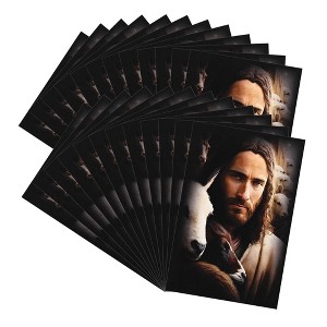 Dicksons Head of Christ - Psalm 23, Brown 3 x 2 Inch Paper Itty Bitty Blessings Pocketcard, Pack of 24 - 1 of 1