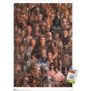 Trends International Star Wars: Saga - Character Collage Unframed Wall Poster Prints - 1 of 4