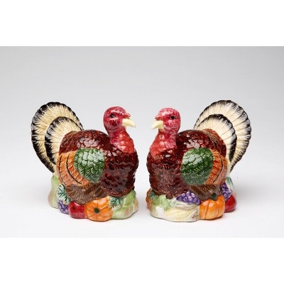 Kevins Gift Shoppe Gobble Gobble Ceramic Thanksgiving Turkey Salt And ...