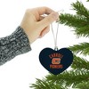 Carroll University Pioneers Logo Heart Love Wood Christmas Tree Holiday Ornament - 3 of 3