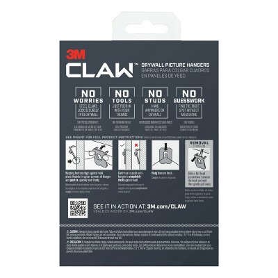 3M Claw Heavy Duty Drywall Picture Hanger Kit with Spot Markers