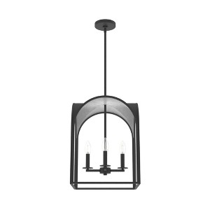 Hunter Fans 14.75" Dukestown Pendant Light Natural Iron/Silver Leaf Ceiling Fixture - 1 of 1