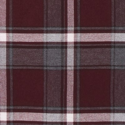 burgundy plaid