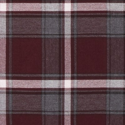 burgundy plaid