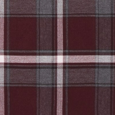 burgundy plaid