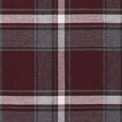 burgundy plaid