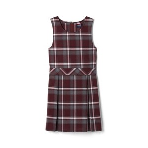 French Toast School Uniform Girls Plaid Box Pleat Jumper - 1 of 3
