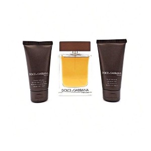D&G Men The One 3 Pcs Set 3.3 Oz Edt Spr+1.6 Oz S/Gel+1.6 Oz A/S Balm [Hard Red Box] - 1 of 3