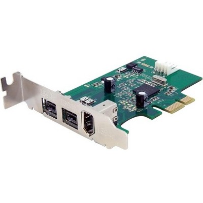 StarTech.com 3 Port 2b 1a LP 1394 PCI Express FireWire Card - 2 x 9-pin Female IEEE 1394b FireWire 800