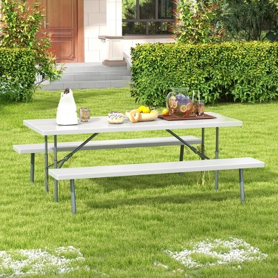 Aluminum Folding Camping Table, Lightweight Roll-up Camp Tabl