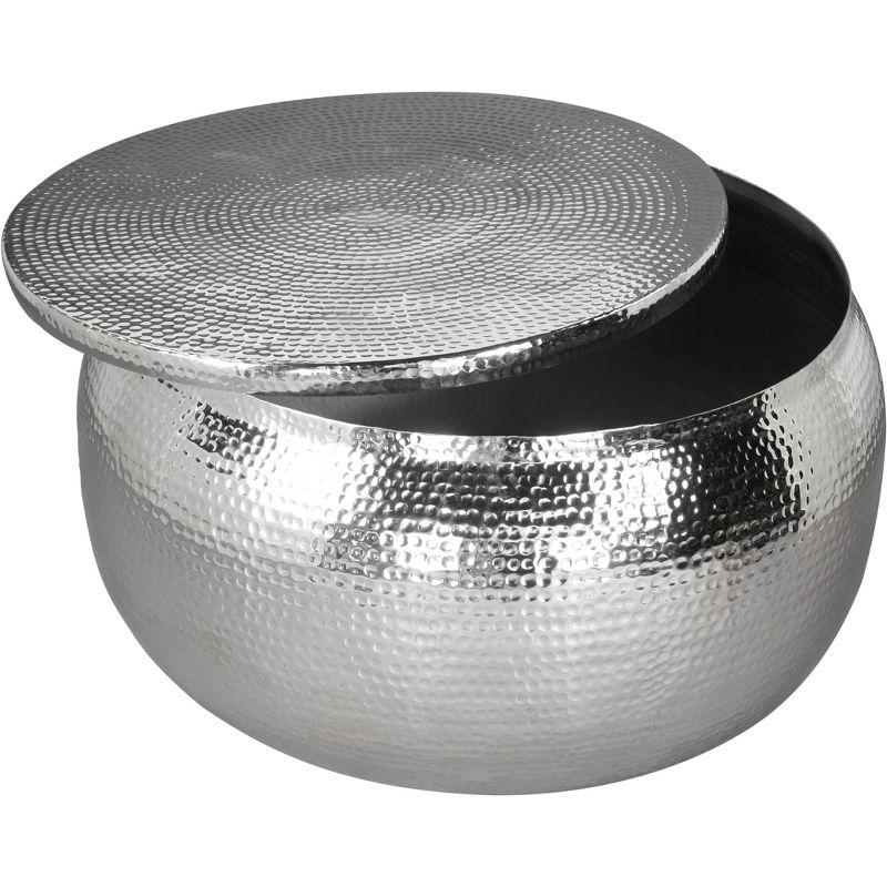 Dallas Coffee Table Aluminum Silver - ZM Home, 5 of 13
