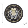 FONTOI Wall Clocks Round Gear Mechanism Wall Hanging Clock Living Room Decorative Timepiece Home Vintage Wall Decor, Brown, 20"*20"*3" - 3 of 4