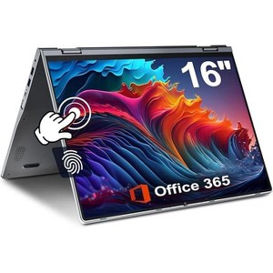 jumper 2 in 1 Laptop, 16 inch Convertible Laptop Computer with FHD 360 Degree Touchscreen, 1152GB Storage, 32GB RAM, Fingerprint Reader, Celeron N5095 - 1 of 4
