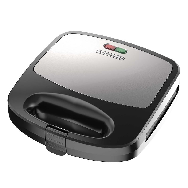 Black and Decker 3-in-1 Morning Meal Station Compact Grill in Black, 1 of 9