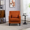 CAVINAS Modern Upholstered Accent Chair with Scooped Arms, Corduroy Fabric Armchair for Bedroom, Apartment, Office or Waiting Room - 4 of 4