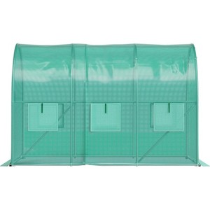 ORRD Walk-in Tunnel Greenhouse, 9.8x6.6x6.6 ft, Portable Plant Hot House with Zipper Door & Roll-Up Windows - 1 of 4