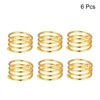 Unique Bargains Dining Table Decorations Wedding Alloy Decorative Wear Resistance Napkin Rings 6 Pcs - 3 of 4
