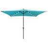 Sapphtopaz 10x6.5Ft Patio Umbrella Outdoor Rectangular LED Umbrellas Waterproof with Crank and Push Button Tilt for Garden, Pool - 2 of 4