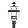 Quoizel Lighting Newbury 3 - Light Post Light in  Mystic Black - 3 of 3