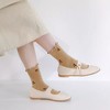 Alilang Women's Summer Floral Ruffle-Edge Ankle Socks 5Pk - 3 of 3