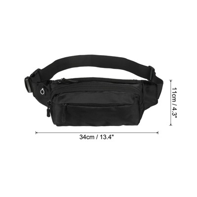 Unique Bargains Waterproof Adjustable Strap Ample Storage Fanny Pack for Traveling Hiking - image 2