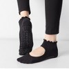 Anna-Kaci Women's 3-Pack Non-Slip Ballet Cut Ankle Socks with Ruffled Trim and Grip Soles for Yoga or Daily Wear - 3 of 4