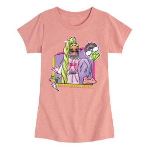 Girls' - Barbie - Barbie Extra Fitted Short Sleeve Graphic T-Shirt - 1 of 4