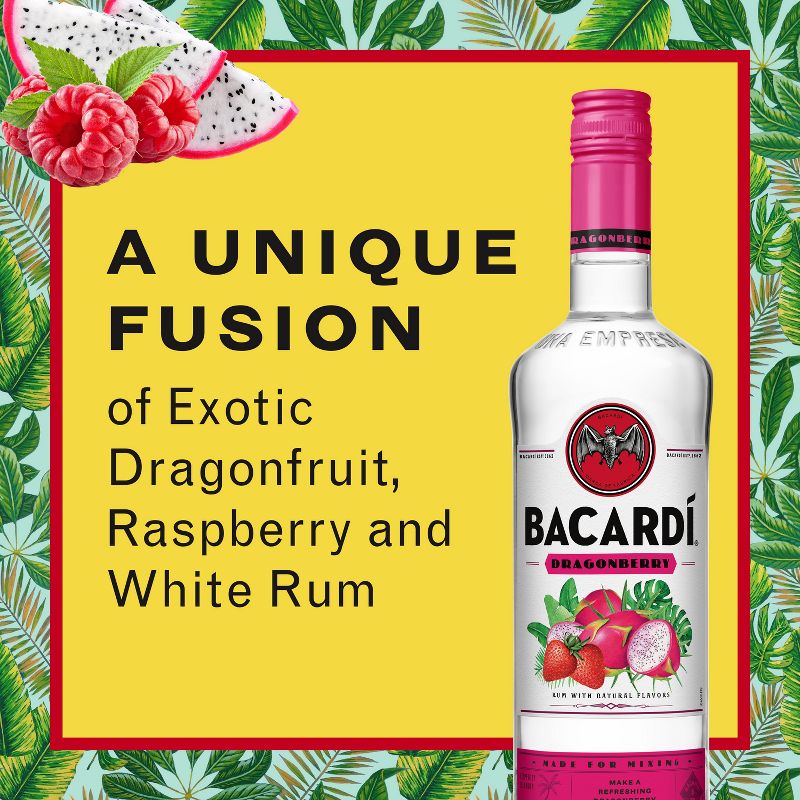 Bacardi Dragonberry Rum - 750ml Bottle, 3 of 8