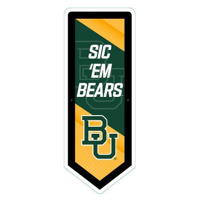 Evergreen Ultra-Thin Glazelight LED Wall Decor, Pennant, Baylor University- 9 x 23 Inches Made In USA