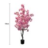 Cherry Blossom Artificial Tree – Fake Flower Tree for Indoor Use, Available in 59in (150cm) & 71in (180cm), Single & Double Pole Designs - 2 of 4