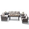 Belord 7 Pieces Outdoor Patio Furniture Set with All Weather Brown Wicker Sectioanl Couch, L-Shaped Outdoor Conversation Set with Storage Deck Box - 3 of 4