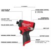 Milwaukee M12 FUEL 1/4 in. Cordless Brushless Impact Driver Tool Only : Milwaukee - 3 of 4